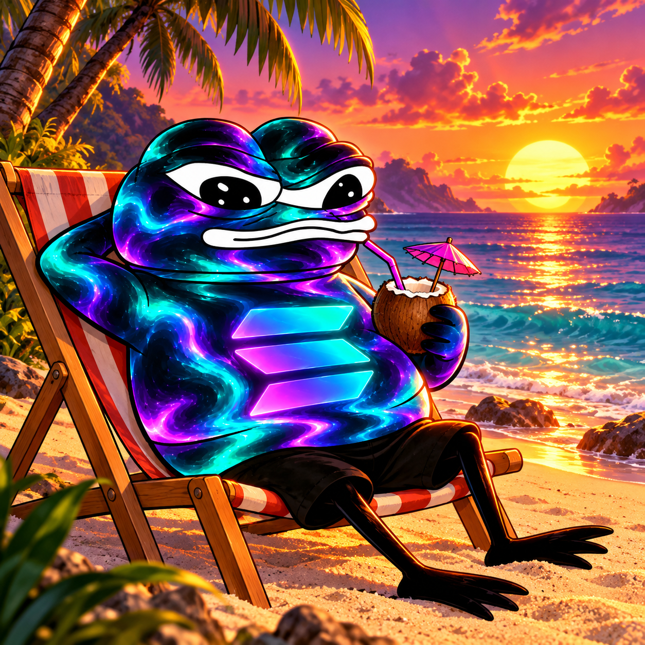 SOLPE relaxing on the beach